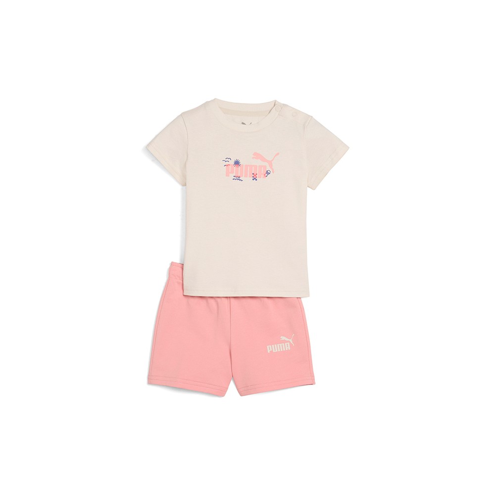 Παιδικό Σετ με Σορτς 2τμχ Puma Minicats Sandy Adventures Tee and Shorts Set 686286-87