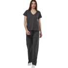 Γυναικείο Φαρδύ Παντελόνι Body Action Women's Wide Leg Pants 021527-01 (Graphite Grey)
