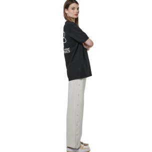Γυναικείο Φαρδύ Παντελόνι Body Action Women's Modal Cargo Trousers 021529-01 (Salt Ecru)
