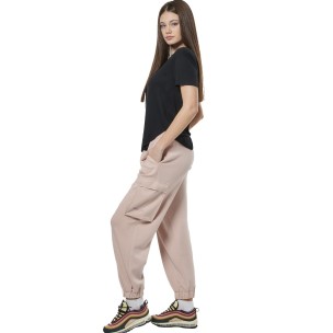 Γυναικείο Παντελόνι Body Action Women's Modal Cargo Trousers 021530-01 (Rose Dust)