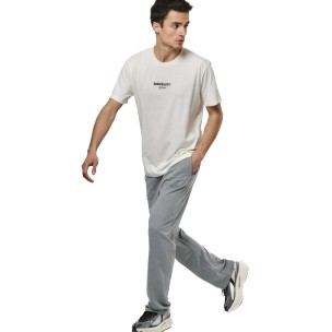 Ανδρικό Παντελόνι Φόρμας Body Action Μen's Essentials French Terry Pants 023527-01 (Silver Grey)