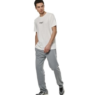 Ανδρικό Παντελόνι Φόρμας Body Action Μen's Essentials French Terry Pants 023527-01 (Silver Grey)