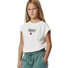 Παιδικό T-Shirt Body Action Girl's Raglal Short Sleeves T-Shirt 042502-01 (White Allysum)