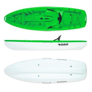 Μονοθέσιο Καγιάκ με Λευκή Γάστρα Sck Tipsy 254 Πράσινο-Άσπρο