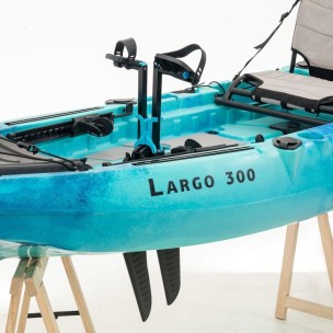 Μονοθέσιο Pedal Kayak Ready με Αλουμινίου Κάθισμα και Box Sck Largo 300 (Μπλέ-Τυρκουάζ)