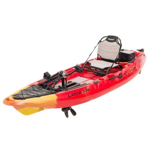 Μονοθέσιο Pedal Kayak Ready με Αλουμινίου Κάθισμα και Box Sck Largo 300 (Κόκκινο-Κίτρινο)