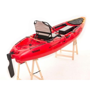 Μονοθέσιο Pedal Kayak Ready με Αλουμινίου Κάθισμα και Box Sck Largo 300 (Κόκκινο-Κίτρινο)