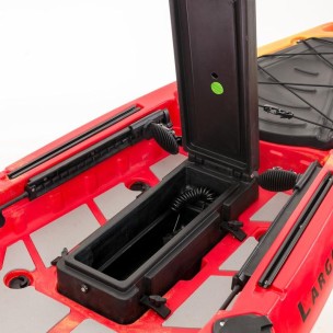 Μονοθέσιο Pedal Kayak Ready με Αλουμινίου Κάθισμα και Box Sck Largo 300 (Κόκκινο-Κίτρινο)