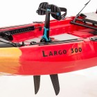 Μονοθέσιο Pedal Kayak Ready με Αλουμινίου Κάθισμα και Box Sck Largo 300 (Κόκκινο-Κίτρινο)
