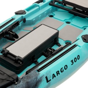Μονοθέσιο Pedal Kayak Ready με Αλουμινίου Κάθισμα και Box Sck Largo 300 (Μαύρο-Τυρκουάζ)