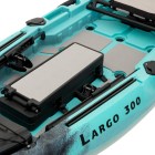 Μονοθέσιο Pedal Kayak Ready με Αλουμινίου Κάθισμα και Box Sck Largo 300 (Μαύρο-Τυρκουάζ)
