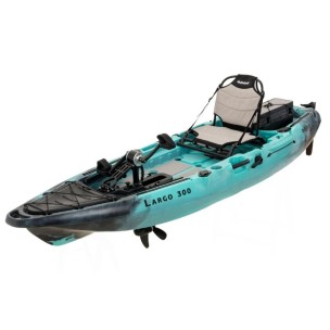 Μονοθέσιο Pedal Kayak Ready με Αλουμινίου Κάθισμα και Box Sck Largo 300 (Μαύρο-Τυρκουάζ)