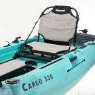 Μονοθέσιο Pedal Kayak Ready με Αλουμινίου Κάθισμα και Box Cargo 320 Μαύρο-Τυρκουάζ