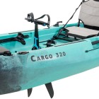 Μονοθέσιο Pedal Kayak Ready με Αλουμινίου Κάθισμα και Box Cargo 320 Μαύρο-Τυρκουάζ