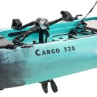 Μονοθέσιο Pedal Kayak Ready με Αλουμινίου Κάθισμα και Box Cargo 320 Μαύρο-Τυρκουάζ