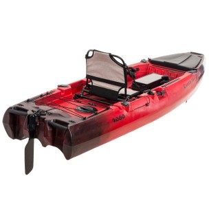 Μονοθέσιο Pedal Kayak Ready με Αλουμινίου Κάθισμα και Box Sck Cargo 320 (Μαύρο-Κόκκινο)