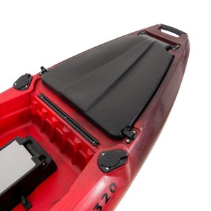 Μονοθέσιο Pedal Kayak Ready με Αλουμινίου Κάθισμα και Box Sck Cargo 320 (Μαύρο-Κόκκινο)