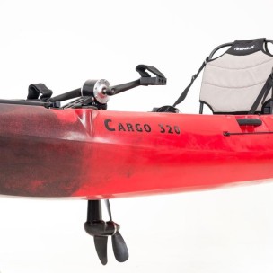 Μονοθέσιο Pedal Kayak Ready με Αλουμινίου Κάθισμα και Box Sck Cargo 320 (Μαύρο-Κόκκινο)