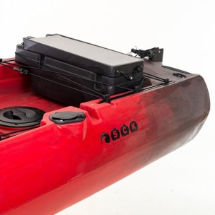Μονοθέσιο Pedal Kayak Ready με Αλουμινίου Κάθισμα και Box Sck Cargo 320 (Μαύρο-Κόκκινο)