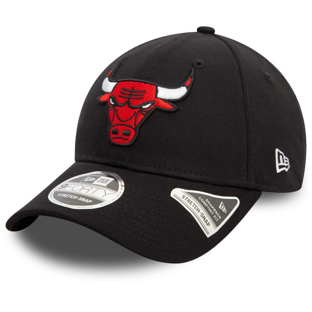 Αθλητικό Καπέλο New Era Chicago Bulls NBA Black 9FORTY Stretch Snap Adjustable Cap 60595178