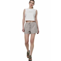 Γυναικεία Βερμούδα Body Action Women's Natural Dye Slub Beach Shorts 031524-03 (Clouds Grey)