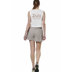 Γυναικεία Βερμούδα Body Action Women's Natural Dye Slub Beach Shorts 031524-03 (Clouds Grey)