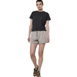 Γυναικεία Βερμούδα Body Action Women's Natural Dye Slub Beach Shorts 031524-03 (Clouds Grey)