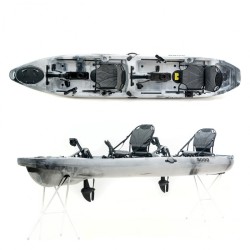 Διθέσιο Ποδηλατικό Kayak Ψαρέματος Sck Cyclo 2 (Άσπρο-Μαύρο)