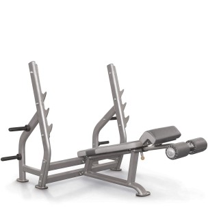 Πάγκος Κατακλινής με Ορθοστάτες Impulse Decline Bench IT7016 (Ασημί)