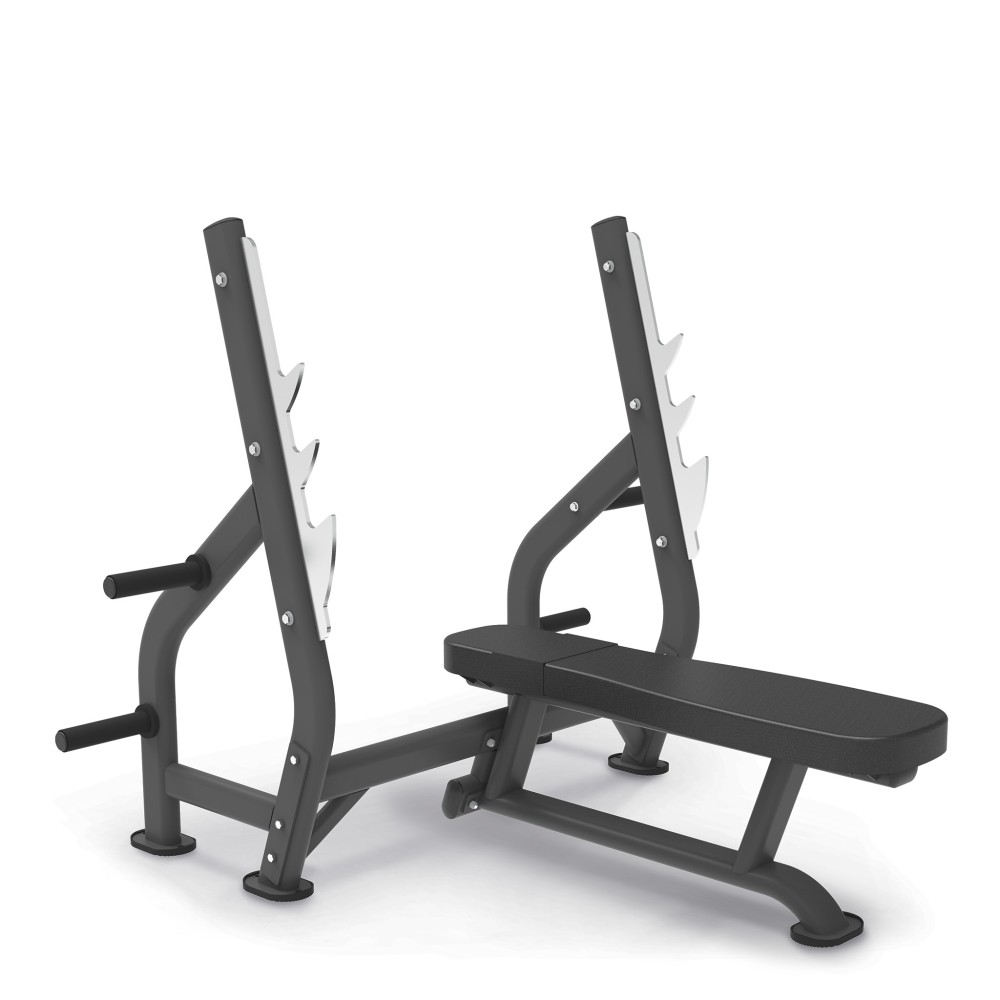 Πάγκος Οριζόντιος με Ορθοστάτες Impulse Flat Bench IT7014B (Μαύρο)