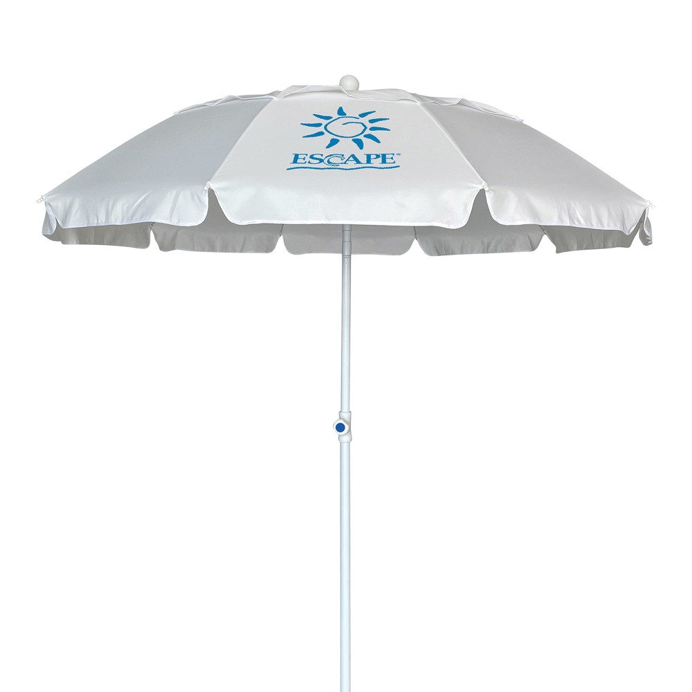 Ομπρέλα Παραλίας 2m 10 Ακτίνες Λευκό Escape 12038