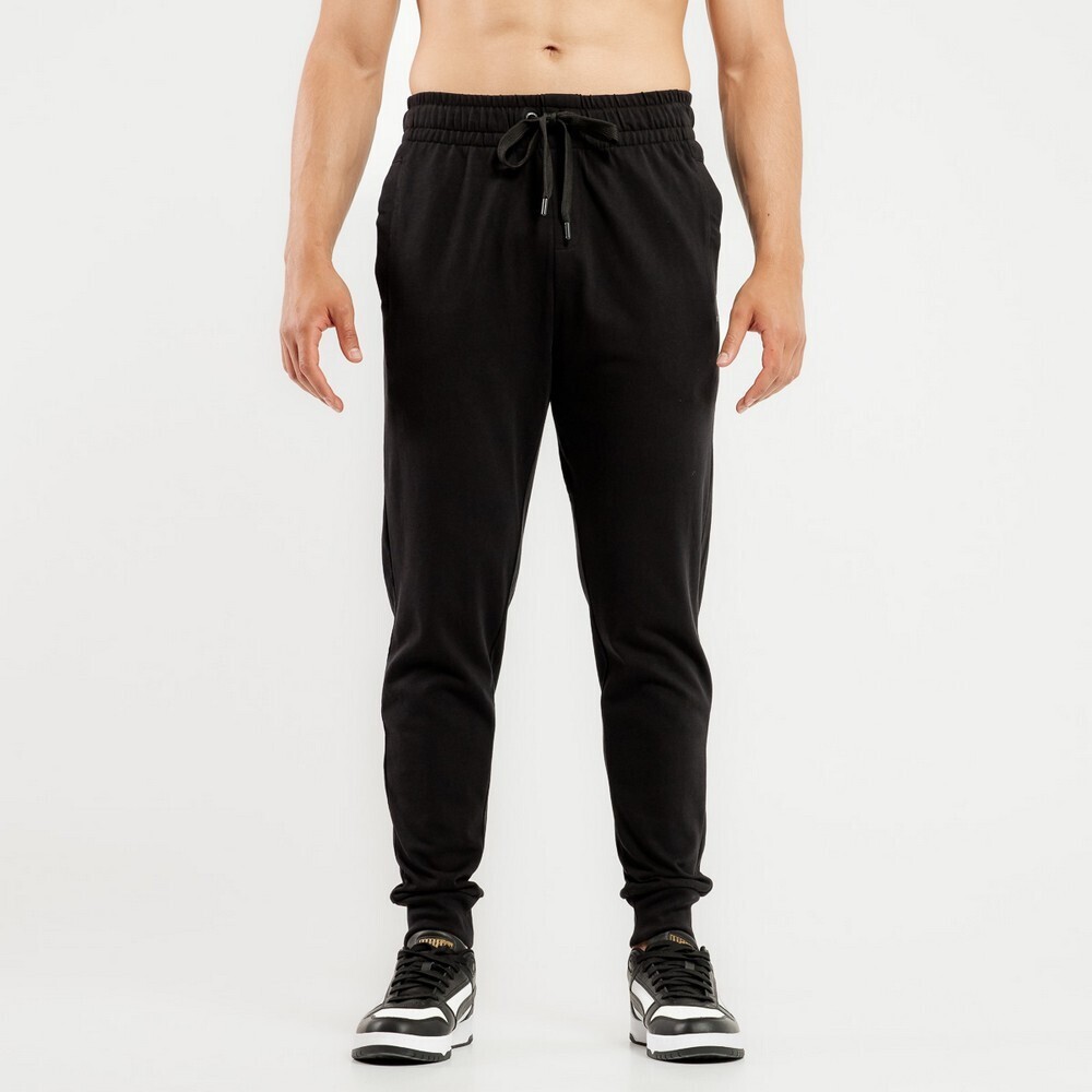Ανδρικό Παντελόνι Φόρμας BeNation Essential Heavy Jersey Rib Hem Pants 02312502-01 (Black)