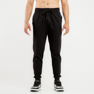 Ανδρικό Παντελόνι Φόρμας BeNation Essential Heavy Jersey Rib Hem Pants 02312502-01 (Black)