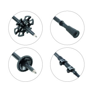 Σετ τηλεσκοπικών μπαστουνιών πεζοπορίας από Carbon Escape Trekking Pole Set Endura Carbon 11440