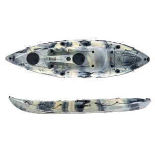 Μονοθέσιο Καγιάκ Ψαρέματος Sck Conger 295 (Γκρί Άμμος/Μαύρο)