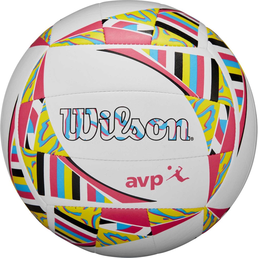 Μπάλα Beach Volley Wilson AVP Movement (White/Pink/Yellow OF) WV4008001XBOF