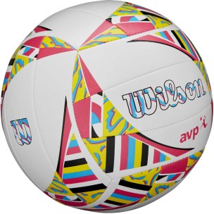 Μπάλα Beach Volley Wilson AVP Movement (White/Pink/Yellow OF) WV4008001XBOF