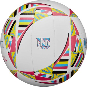 Μπάλα Beach Volley Wilson AVP Movement (White/Pink/Yellow OF) WV4008001XBOF