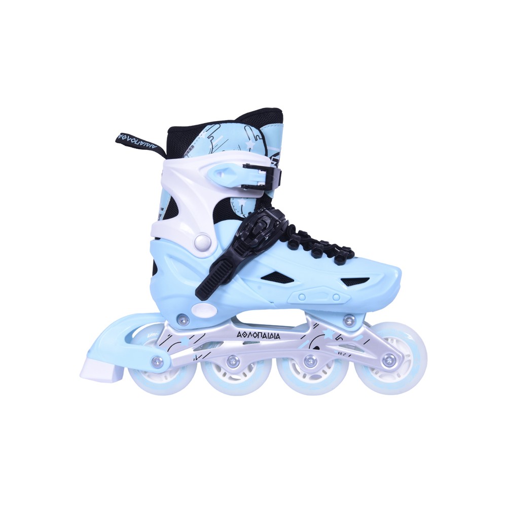 Αυξομειούμενα Inline Skates Αθλοπαιδιά, Μέντα 002.10306/MN (Size 35-38)
