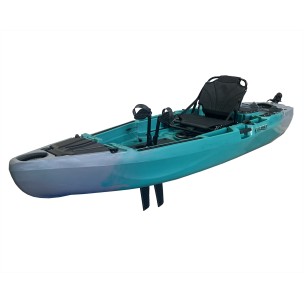 Καγιάκ Gobo Gator Sot Γκρί/Μπλέ Ποδηλατικό Kick Up Fins Ενός Ατόμου