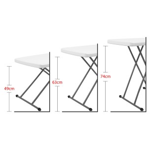 Τραπέζι Παραλληλόγραμο Ρυθμιζόμενου Ύψους 77,5x50cm Escape 15511