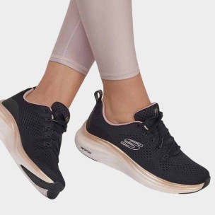 Γυναικεία Παπούτσια Skechers Engineered Mesh W/ Metallic Trim Lace-Up W/ Air-Cooled Mf 150025-BKRG