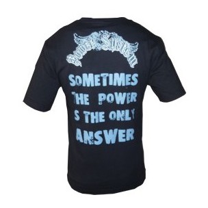 T-shirt "SPARTAN" (μαύρο) POWER SYSTEM PS 5000B