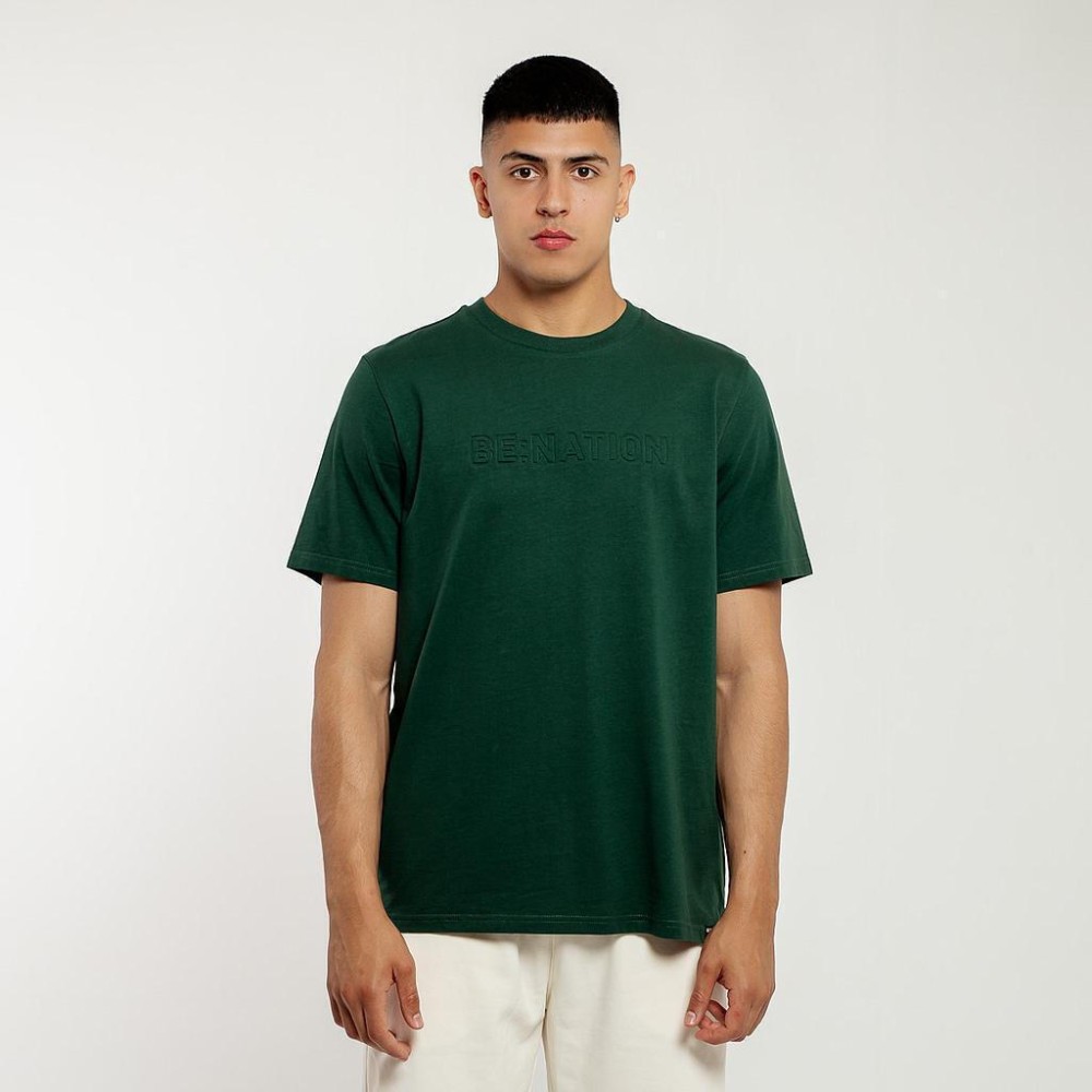 Ανδρικό T-Shirt Be:Nation Embosed Logo s/s Tee 05312515-7C (Pine Green)