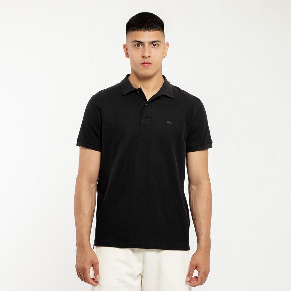 Ανδρικό Polo Be:Nation Essential Polo Piquet s/s Logo 05312508-01 (Black)