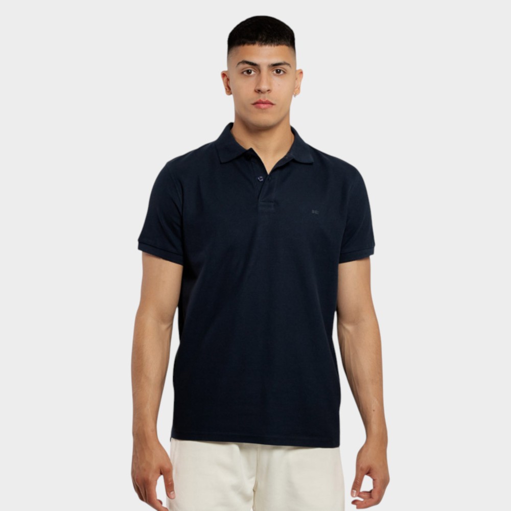 Ανδρικό Polo Be:Nation Essential Polo Piquet s/s Logo 05312508-4B (Dark Blue)