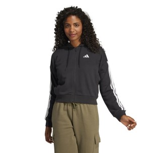 Γυναικεία Ζακέτα με κουκούλα Adidas Essentials 3-Stripes French Terry JE0052