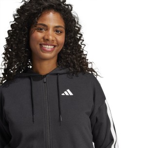 Γυναικεία Ζακέτα με κουκούλα Adidas Essentials 3-Stripes French Terry JE0052