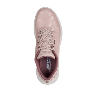 Γυναικεία Παπούτσια Skechers Mesh Lace Up W/ Hotmelt Trim 117730-BLSH