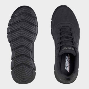 Ανδρικά Παπούτσια Skechers Debossed Lace Up Pu Sneaker 118110-BBK